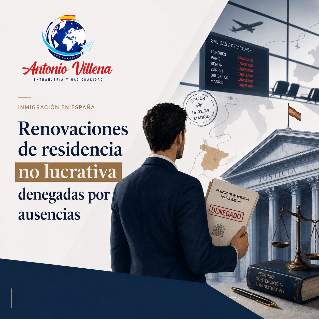 Renovaciones de residencia no lucrativa denegadas por ausencias